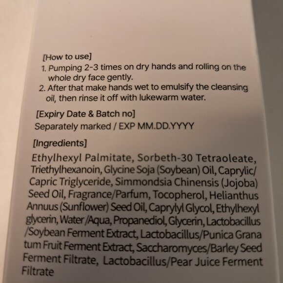 Mixsoon Bean Cleansing Oil - 6.59 fl.oz 195 ml - Sealed - Picture 4 of 9